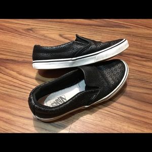 Black Slip On Vans